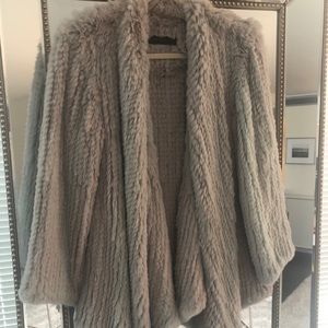 H Brand rabbit fur jacket
